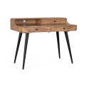 Bureau 3 tiroirs Bois Marron