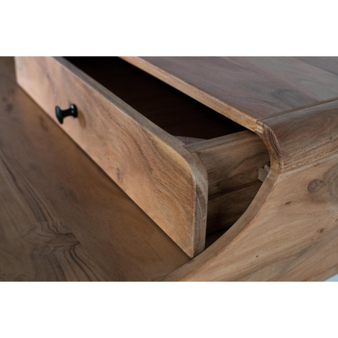 Bureau 3 tiroirs Bois Marron