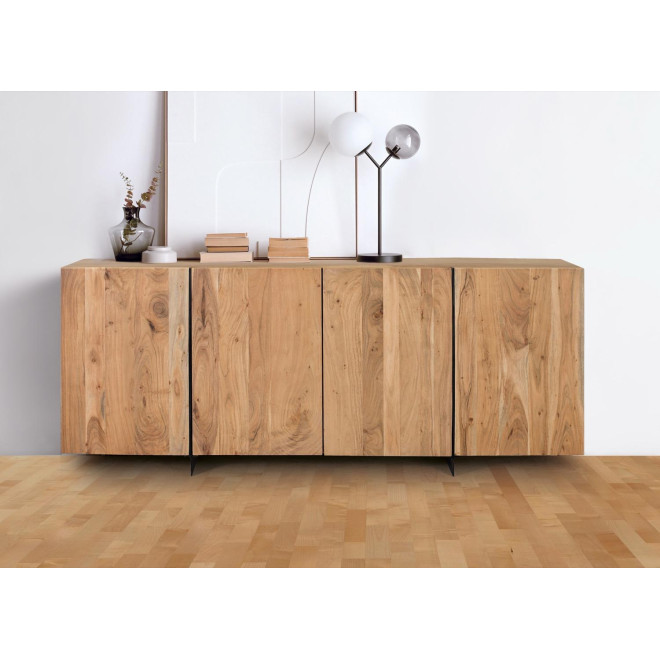 Bahut 4 portes Bois Marron