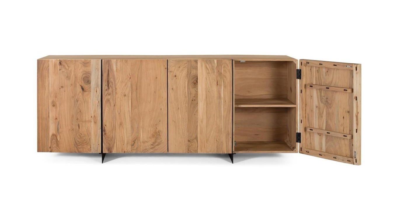 Bahut 4 portes Bois Marron