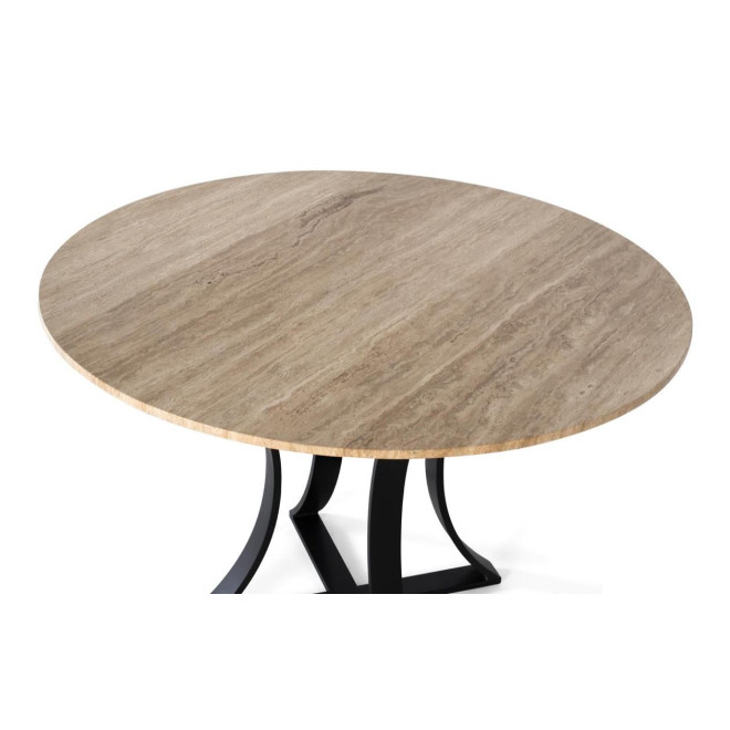 Table à manger Métal Marron