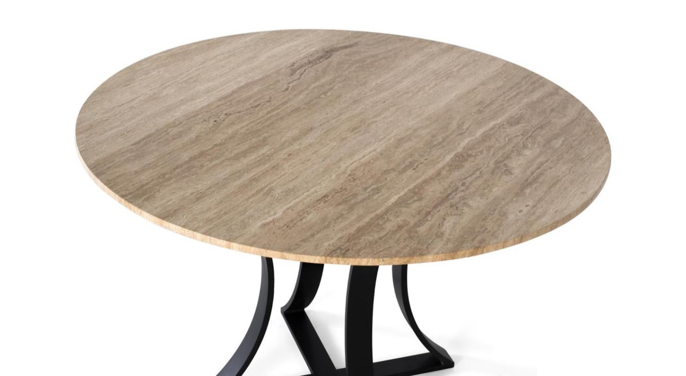 Table à manger Métal Marron