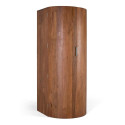 Meuble rangement bouteilles 2 portes Bois Marron