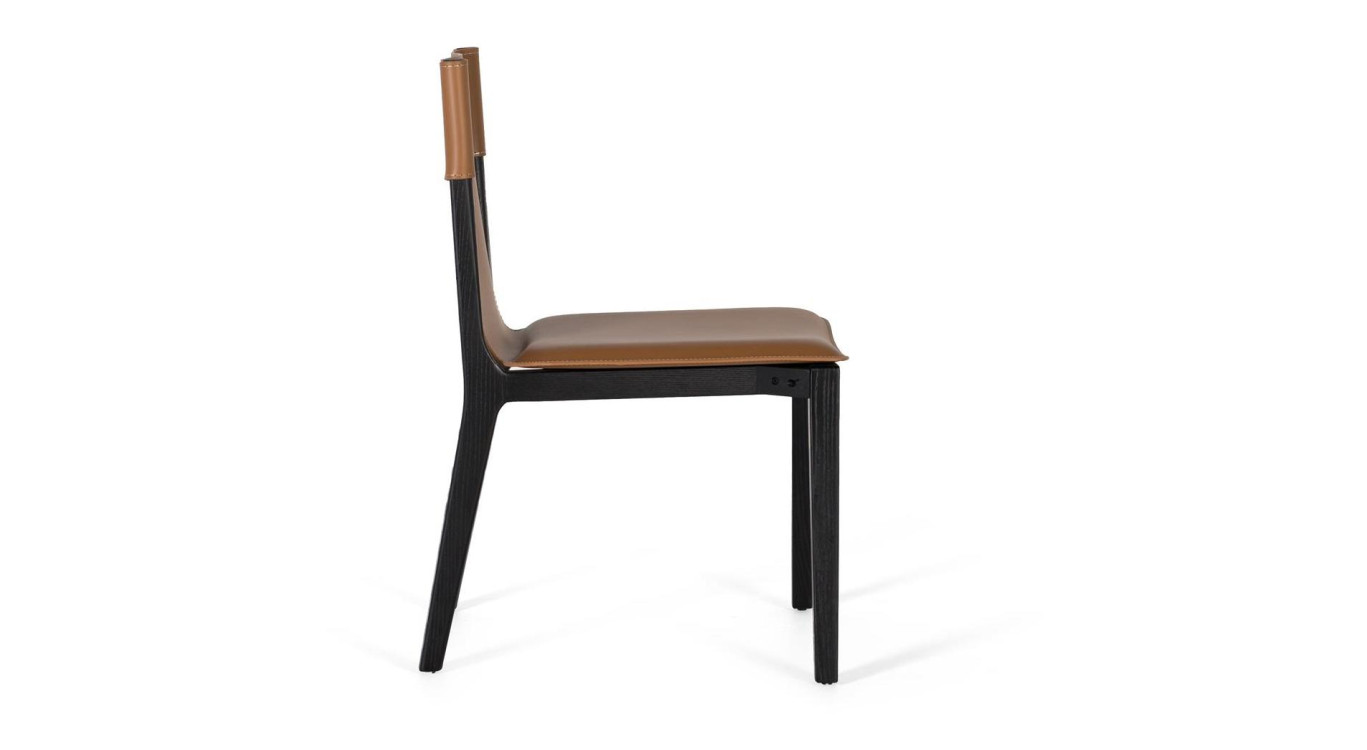 Lot de 2 chaises Bois Marron