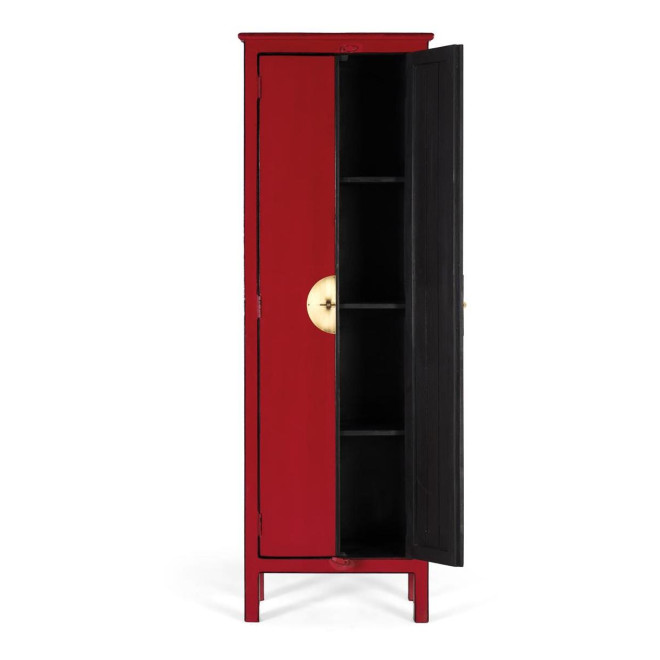 Armoire 2 portes Bois Rouge