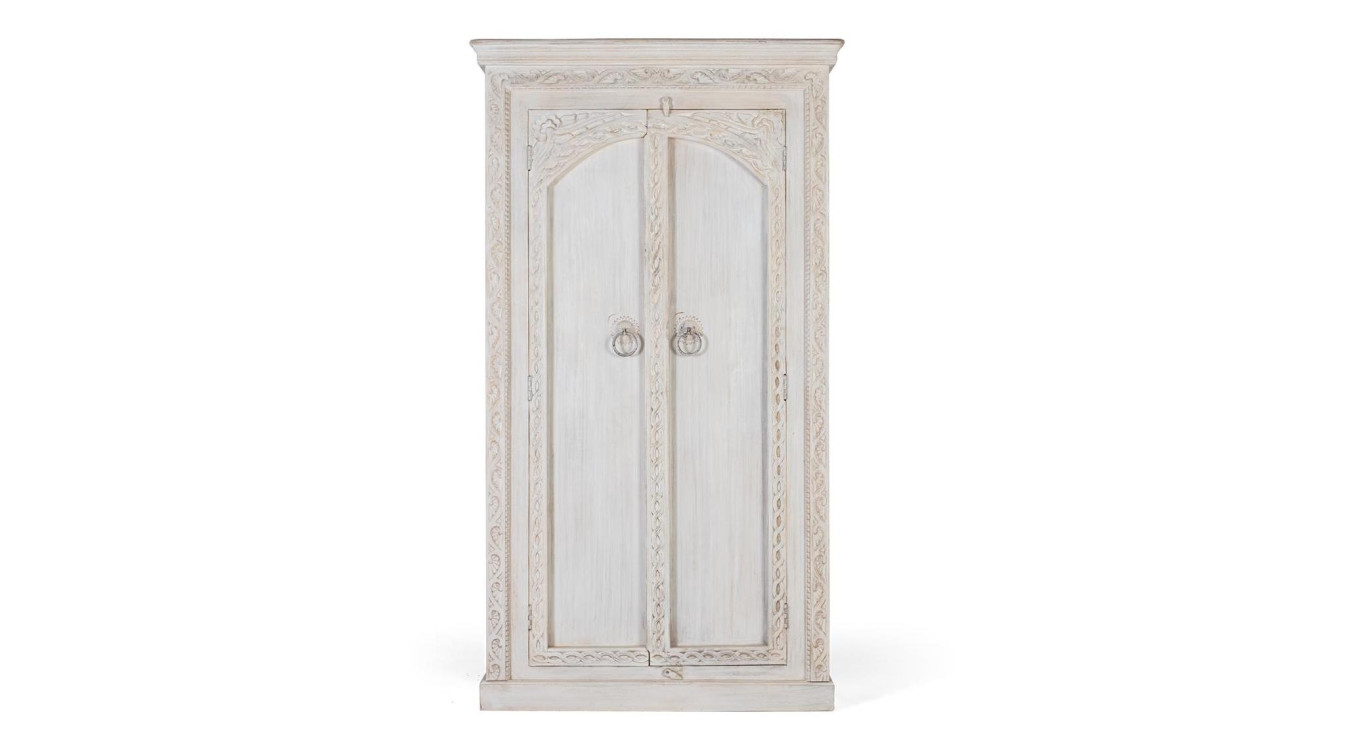 Armoire 2 portes Bois Blanc