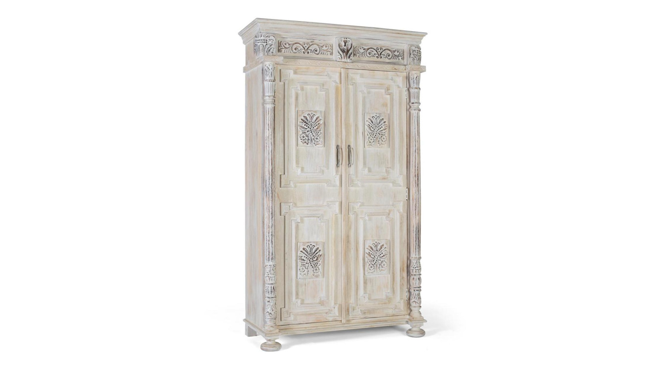 Armoire 2 portes Bois Beige