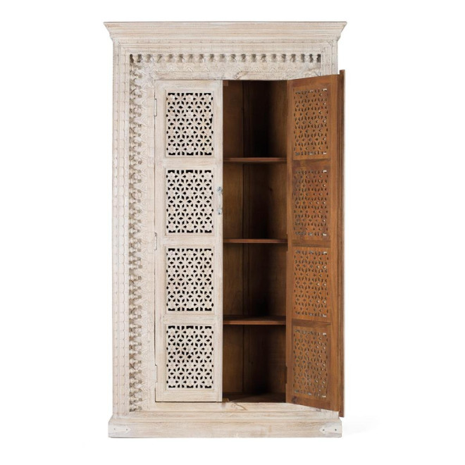 Armoire 2 portes Bois Blanc