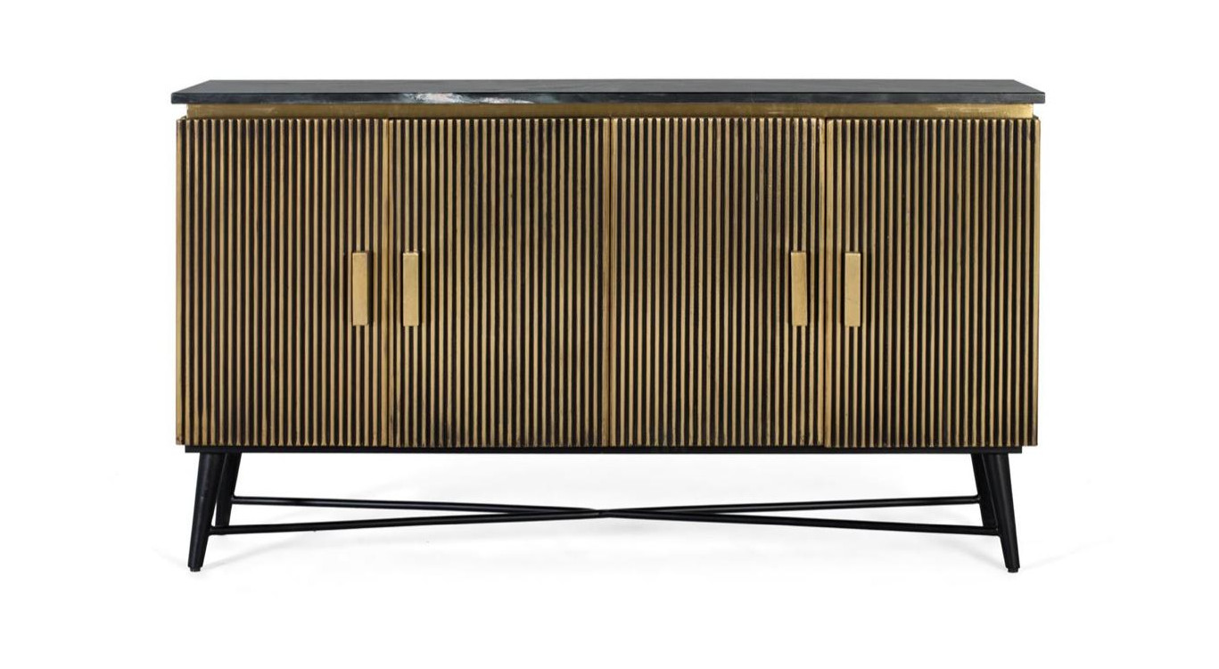 Buffet 4 portes Bois Or