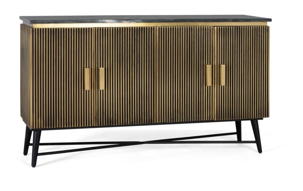 Buffet 4 portes Bois Or