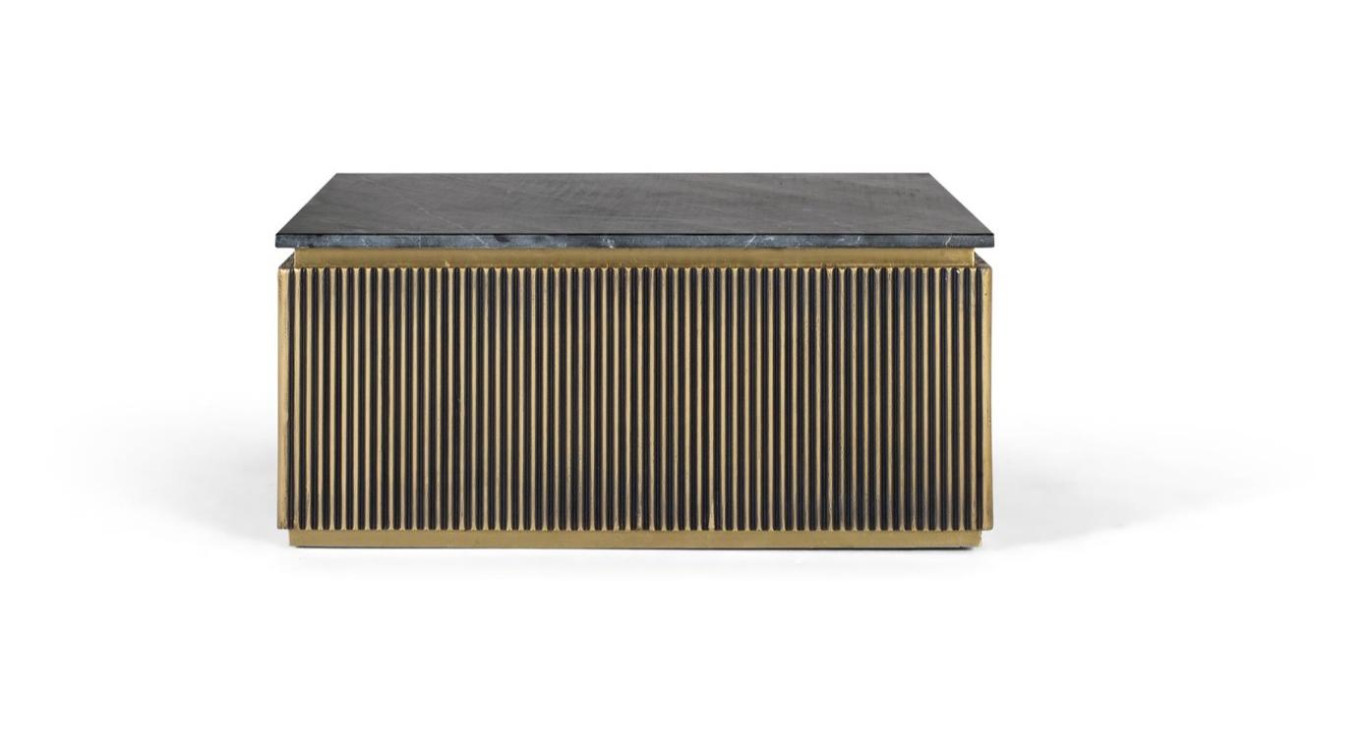 Table basse Bois Bronze