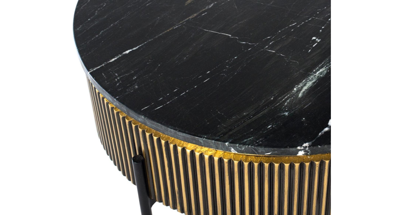 Table basse Bois Bronze
