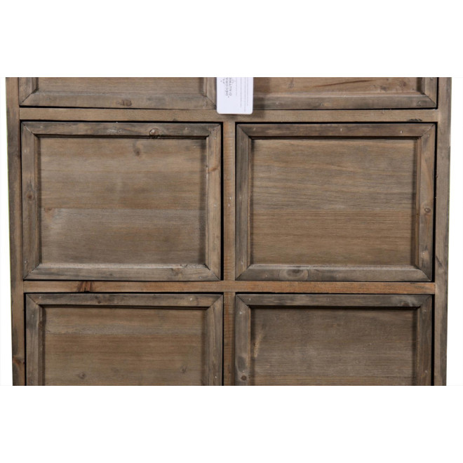 Meuble Semainier Chiffonnier Grainetier Bois 6 Tiroirs Nu 58x40.5x76cm