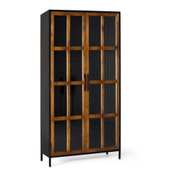 Armoire 2 portes Bois Marron