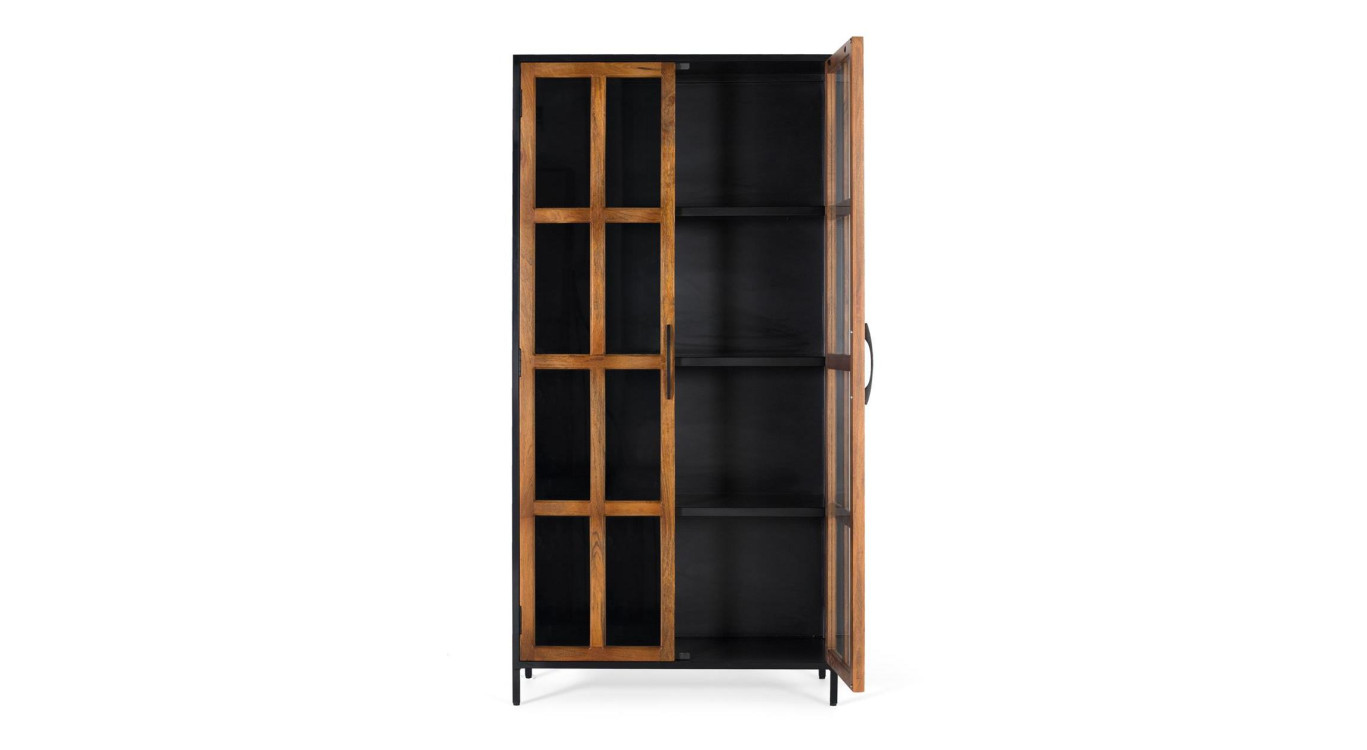 Armoire 2 portes Bois Marron