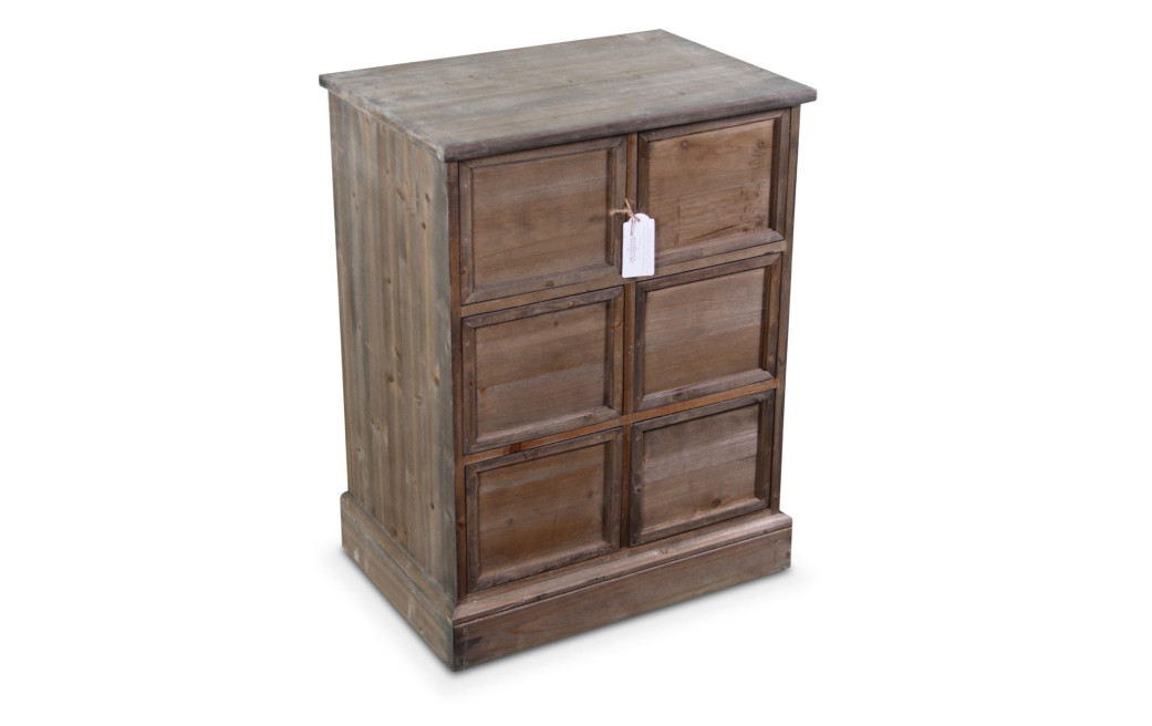 Wochenschrank Chiffonnier Grainetier Bois 6 Schubladen Nu 58x40.5x76cm