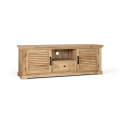 Meuble TV 1 Tiroir 2 portes Bois Marron
