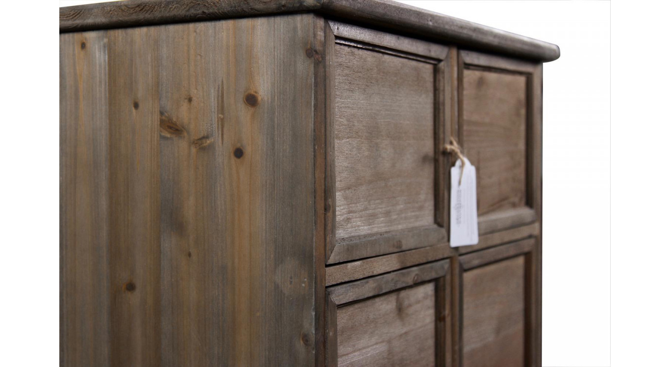 Wochenschrank Chiffonnier Grainetier Bois 6 Schubladen Nu 58x40.5x76cm