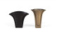Lot de 2 vases Aluminium Or