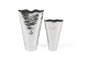 Lot de 2 vases Aluminium Argent