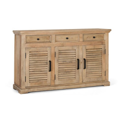 Buffet 3 tiroirs 3 portes Bois Marron