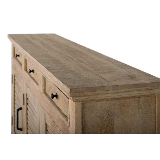 Buffet 3 tiroirs 3 portes Bois Marron