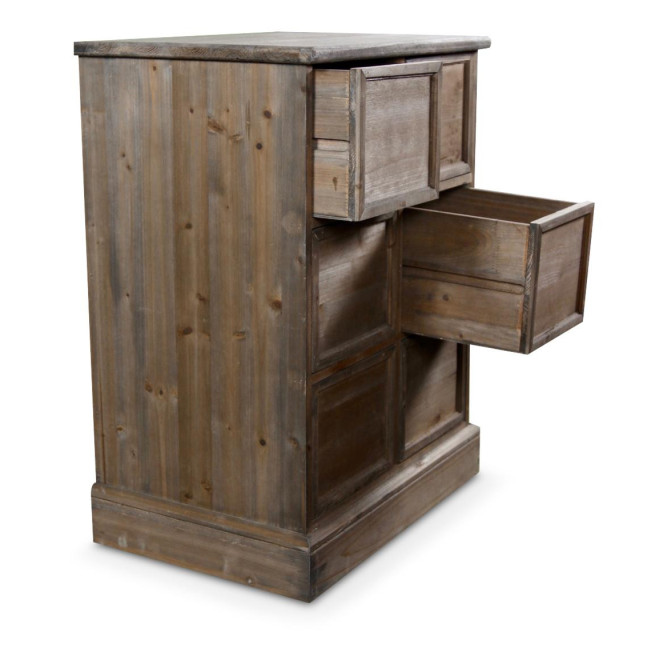 Wochenschrank Chiffonnier Grainetier Bois 6 Schubladen Nu 58x40.5x76cm