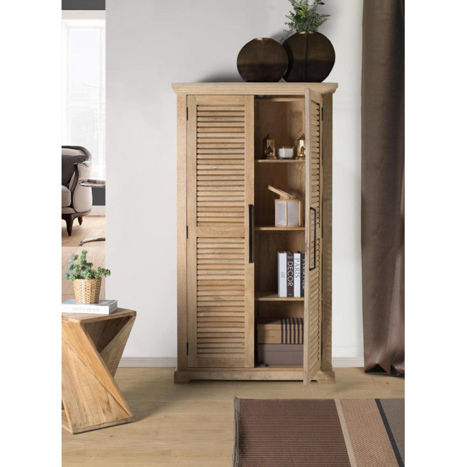 Armoire 2 portes Bois Marron