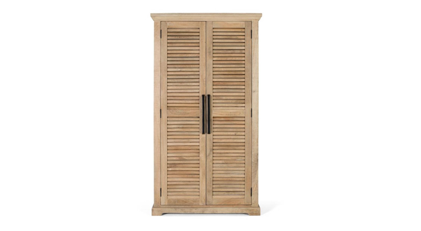 Armoire 2 portes Bois Marron