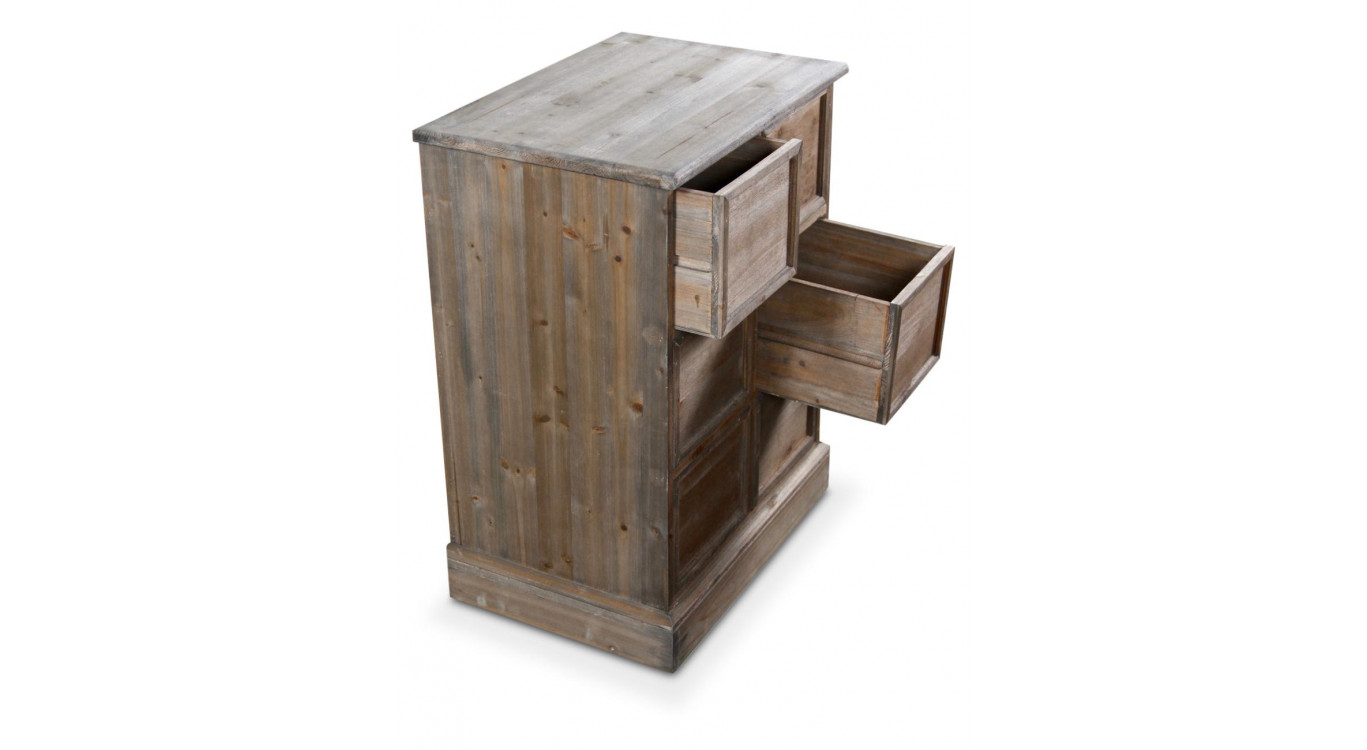 Wochenschrank Chiffonnier Grainetier Bois 6 Schubladen Nu 58x40.5x76cm