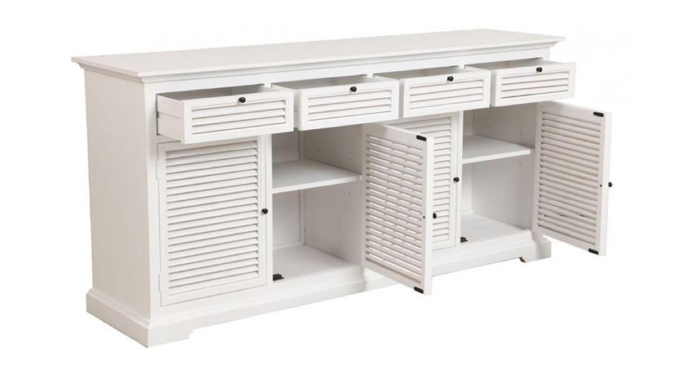 Niedriges Sideboard, 4 Türen, 4 Schubladen