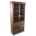 5 Drawer Bare Wood Chest 81x35x169cm