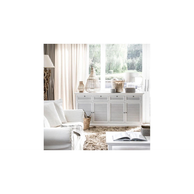 Buffet bas 4 portes 4 tiroirs