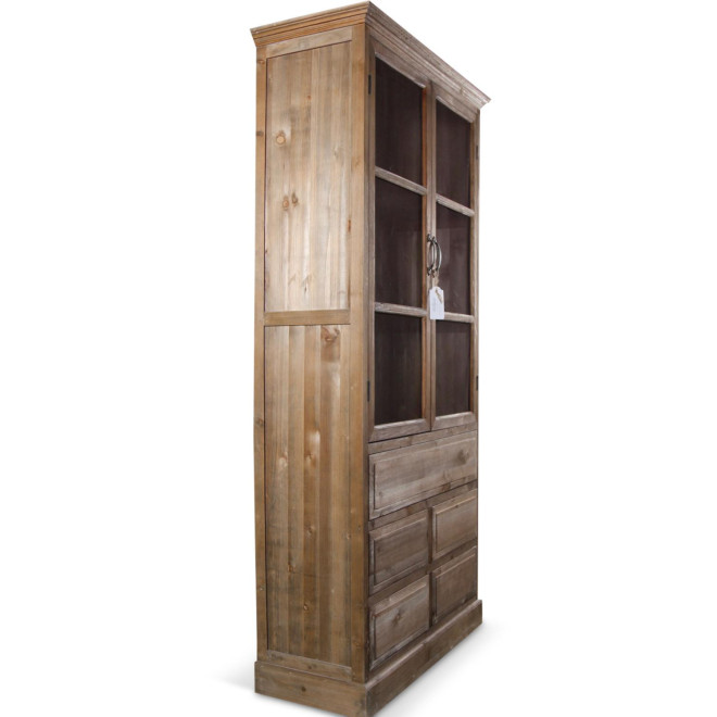 Buffet Vaisselier Rangement Holz 5 Schubladen Nu 81x35x169cm