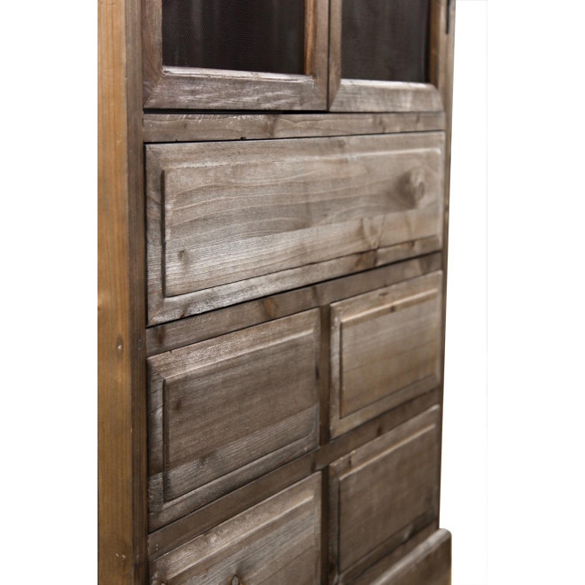 Buffet Vaisselier Rangement Holz 5 Schubladen Nu 81x35x169cm