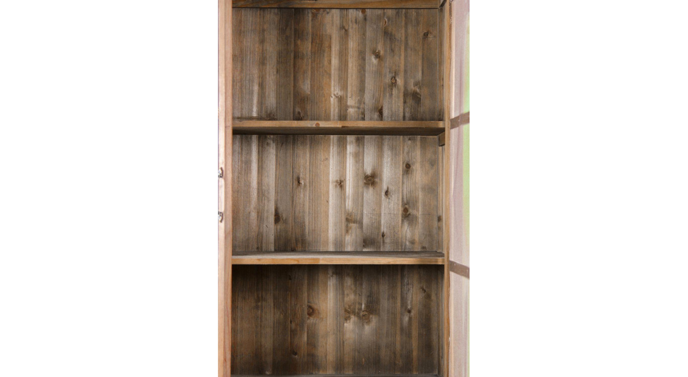 Buffet Vaisselier Rangement Bois 5 Tiroirs Nu 81x35x169cm