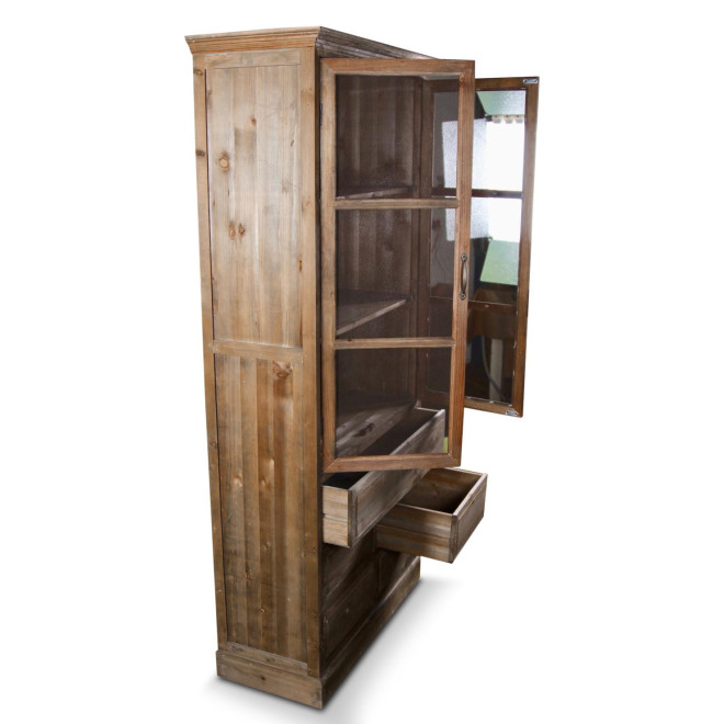 Buffet Vaisselier Rangement Holz 5 Schubladen Nu 81x35x169cm