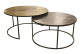 Lot de 2 tables basses gigognes rondes