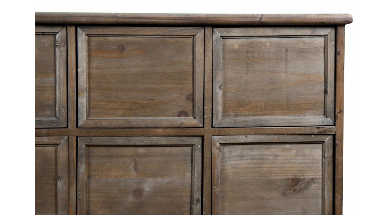 Wochenmöbel Chiffonnier Grainetier Bois 15 Schubladen Nu 137.5x40.5x76cm