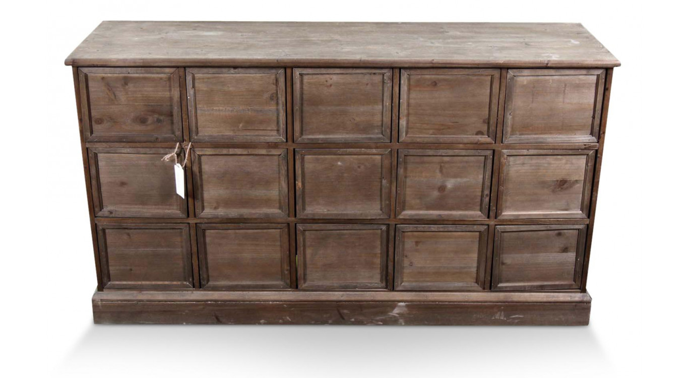Wochenmöbel Chiffonnier Grainetier Bois 15 Schubladen Nu 137.5x40.5x76cm