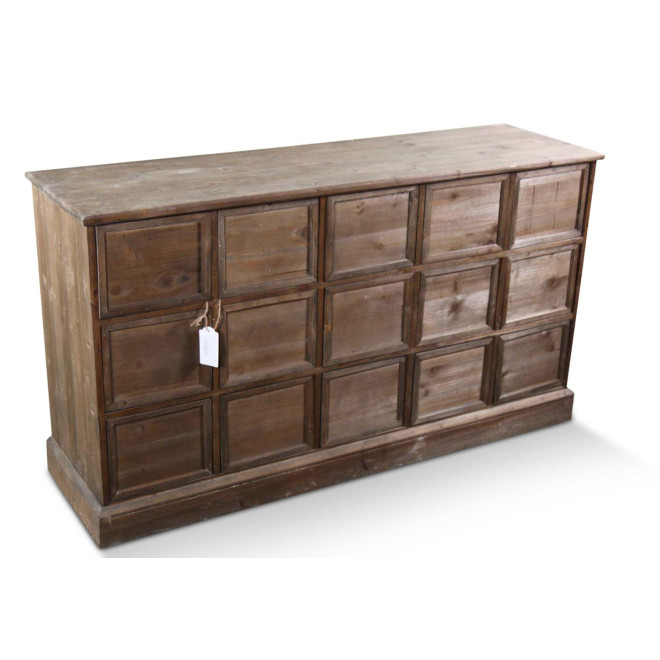 Wochenmöbel Chiffonnier Grainetier Bois 15 Schubladen Nu 137.5x40.5x76cm
