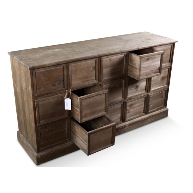 Wochenmöbel Chiffonnier Grainetier Bois 15 Schubladen Nu 137.5x40.5x76cm