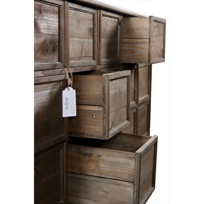 Wochenmöbel Chiffonnier Grainetier Bois 15 Schubladen Nu 137.5x40.5x76cm