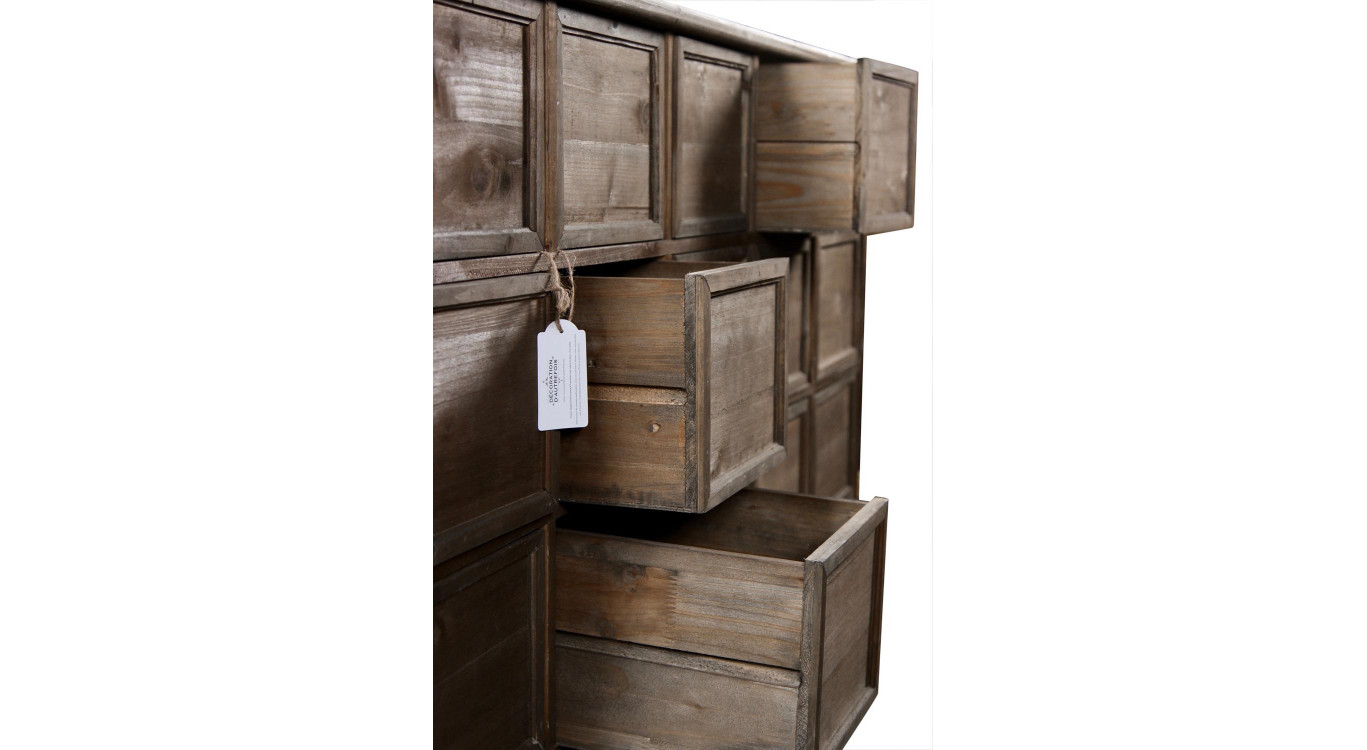 Wochenmöbel Chiffonnier Grainetier Bois 15 Schubladen Nu 137.5x40.5x76cm