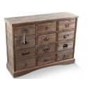 Kommode Samenhändler 12 Schubladen Holz 101x31.5x75cm