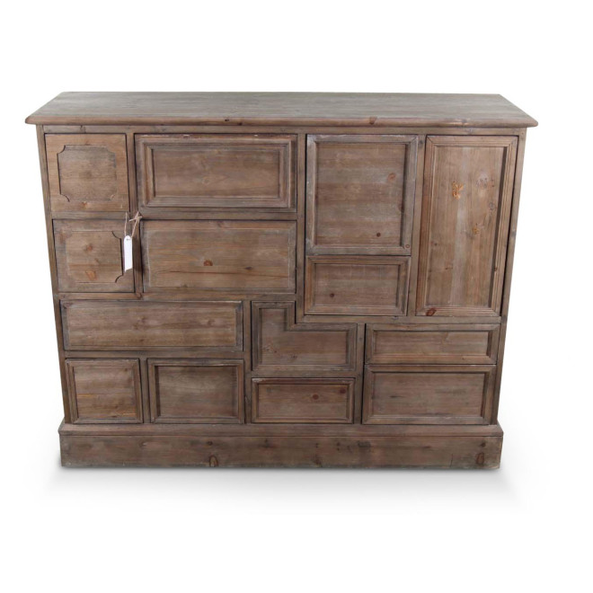 Wochenmöbel Chiffonnier Grainetier Bois 14 Schubladen Nu 125x44x99cm