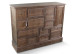 Wochenmöbel Chiffonnier Grainetier Bois 14 Schubladen Nu 125x44x99cm