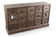 Cassettiera in legno a 15 cassetti Grainetier 137.5x40.5x76cm