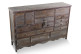 Meuble Semainier Chiffonnier Grainetier Bois 17 Tiroirs Nu 124x32.5x78.5cm