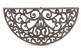 Felpudo media luna de hierro fundido marrón 60.5cm